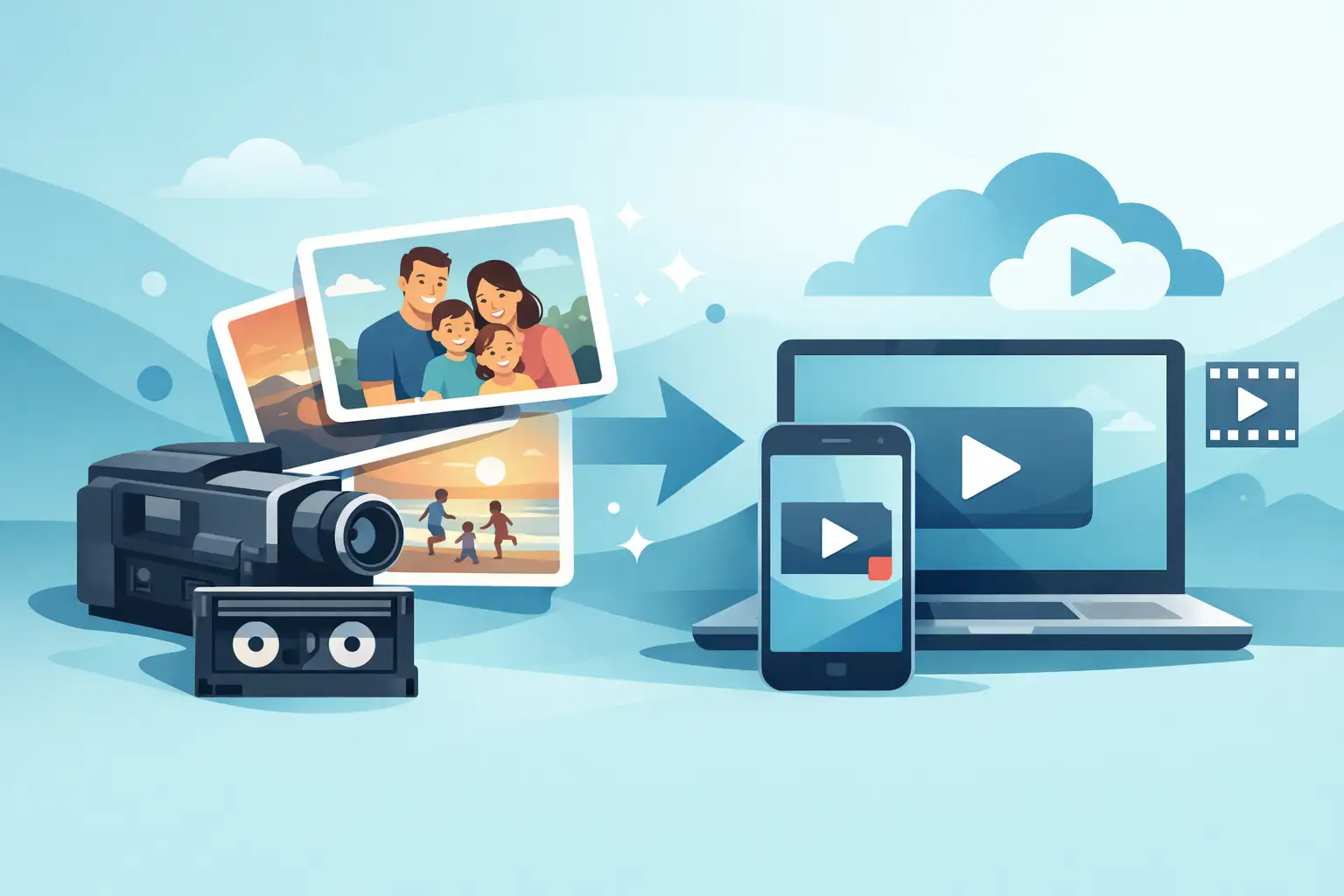 Video8 to MP4 conversion for family recordings